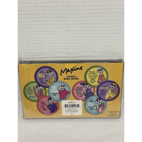 Hallmark Maxine Coasters Pkg of 16 Maxine And Her Dog New Sealed Drink Eat Party - Picture 2 of 9